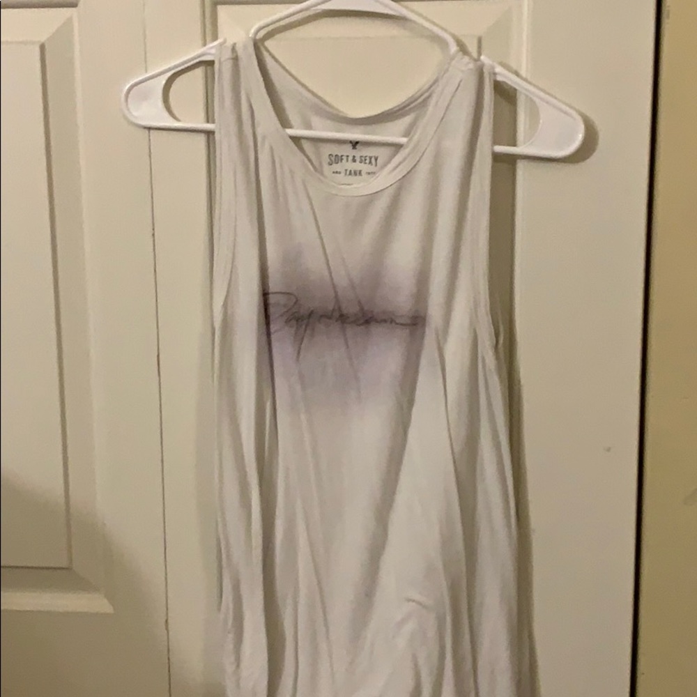 american eagle long tank top